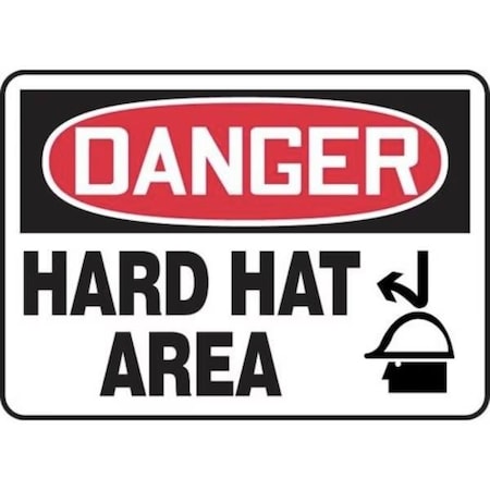 Accuform OSHA DANGER Safety Sign HARD HAT MPPE061XV MPPE061XV